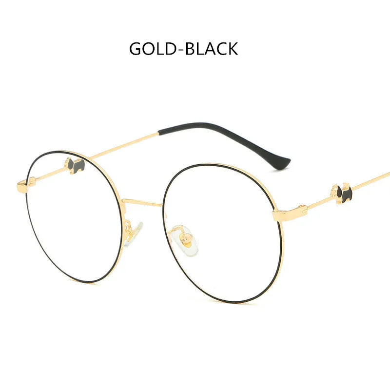 Металлические очки оправа индивидуальная Ретро рамка милый тренд плоское