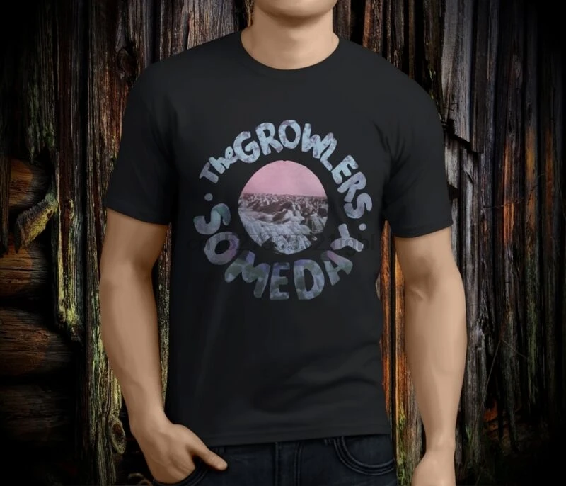 Новая классная мужская черная футболка с надписью The Growlers source Rock Band Размер S 3XL (1)| |