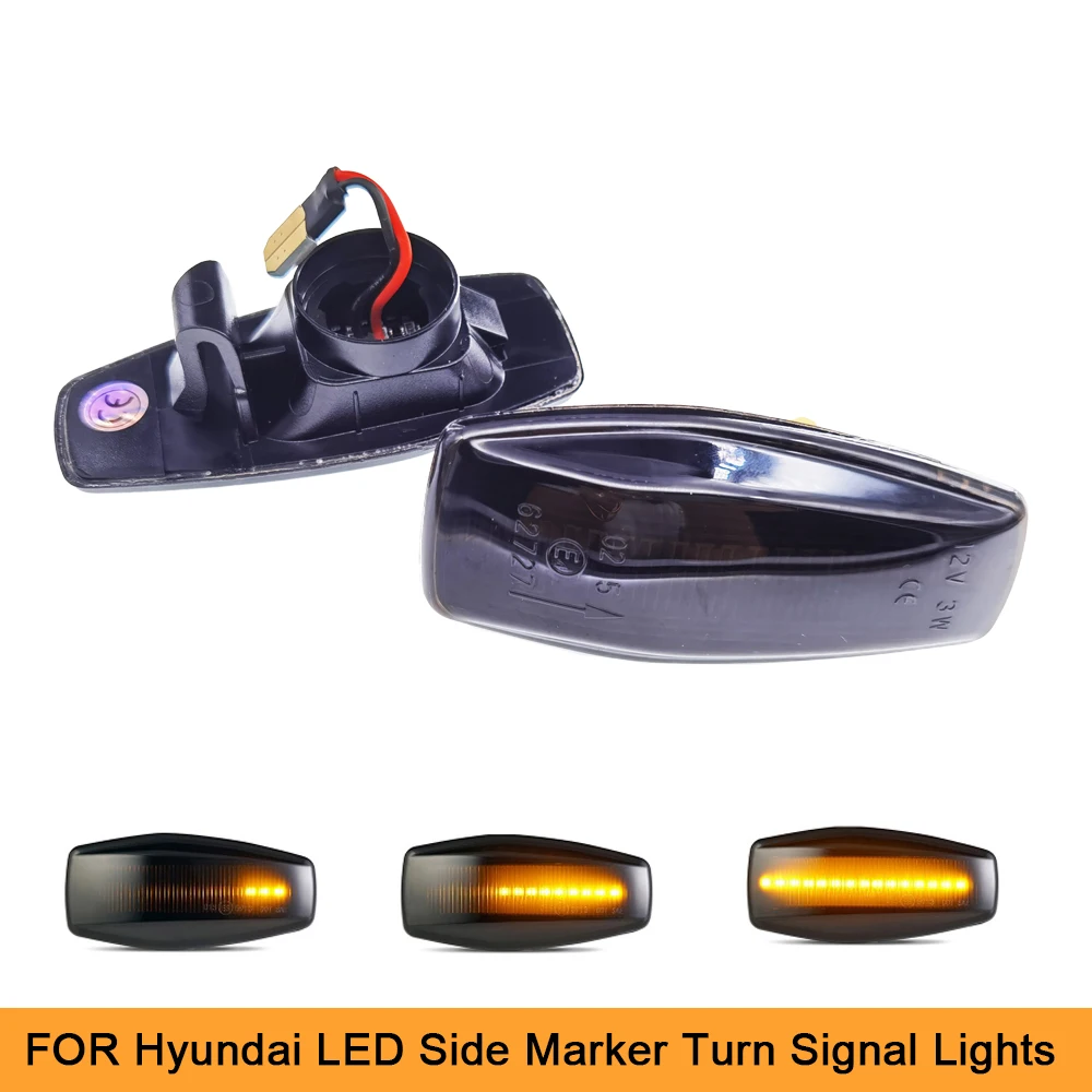 

2Pcs LED Side Marker Light for Hyundai XG30 300 350 Verna MK2 Saloon Trajet Terracan TB Tucson Sonata Matrix Elantra Turn Signal