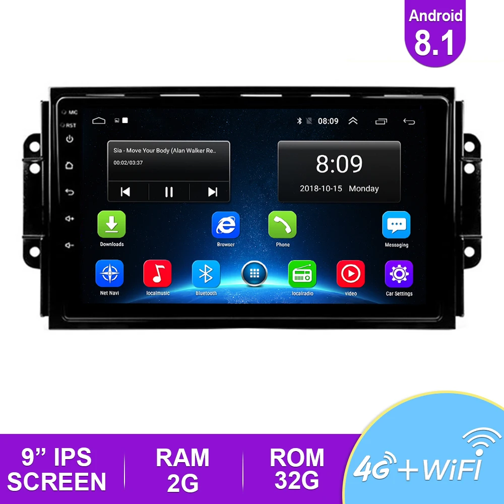 2.5D 9 ''IPS автомобильное радио Android 8 1 авто стерео Мультимедиа для Ford S Max 2007 2008 GPS