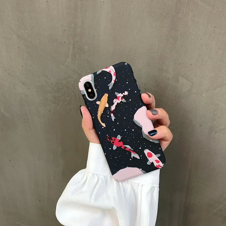 

Wind Koi Mobile Phone Shell Xs Max Case iPhone 8plus Case