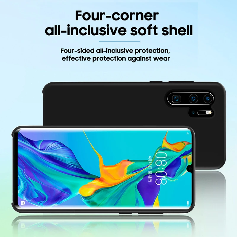 Для HUAWEI P30 чехол высокого качества шелковистый мягкий силиконовый защитный чехол для HUAWEI P30 Pro Lite P20 противоударный чехол