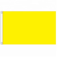 free shipping xvggdg 90150cm yellow flags solid color banner for decoration