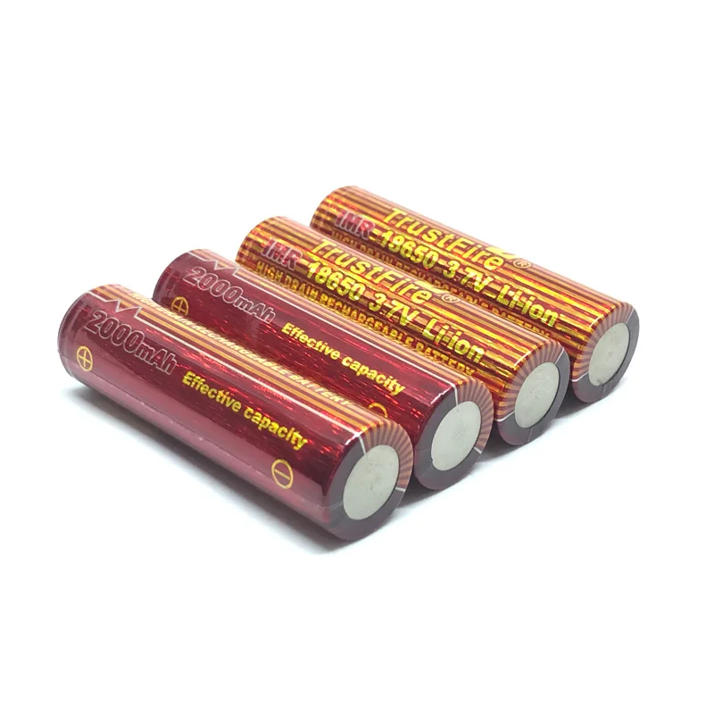 TrustFire IMR 18650 2000 мАч 3 7 В литий-ионный аккумулятор литиевые аккумуляторы для
