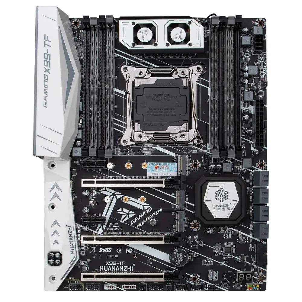 Материнская плата HUANANZHI X99 TF с Intel XEON E5 2678 V3 2*8G DDR3 RECC комплект памяти NVME SATA 3 0 USB