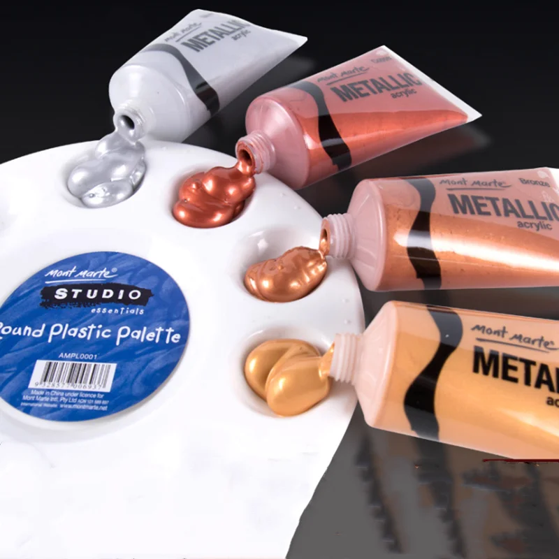 Набор акриловых красок 50 мл золотые серебряные медные акриловые diy