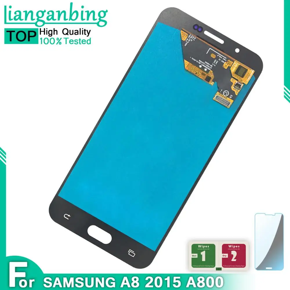 ЖК дисплей Super AMOLED для SAMSUNG GALAXY A8 LCD A800 A8000 A800F с сенсорным экраном и дигитайзером в