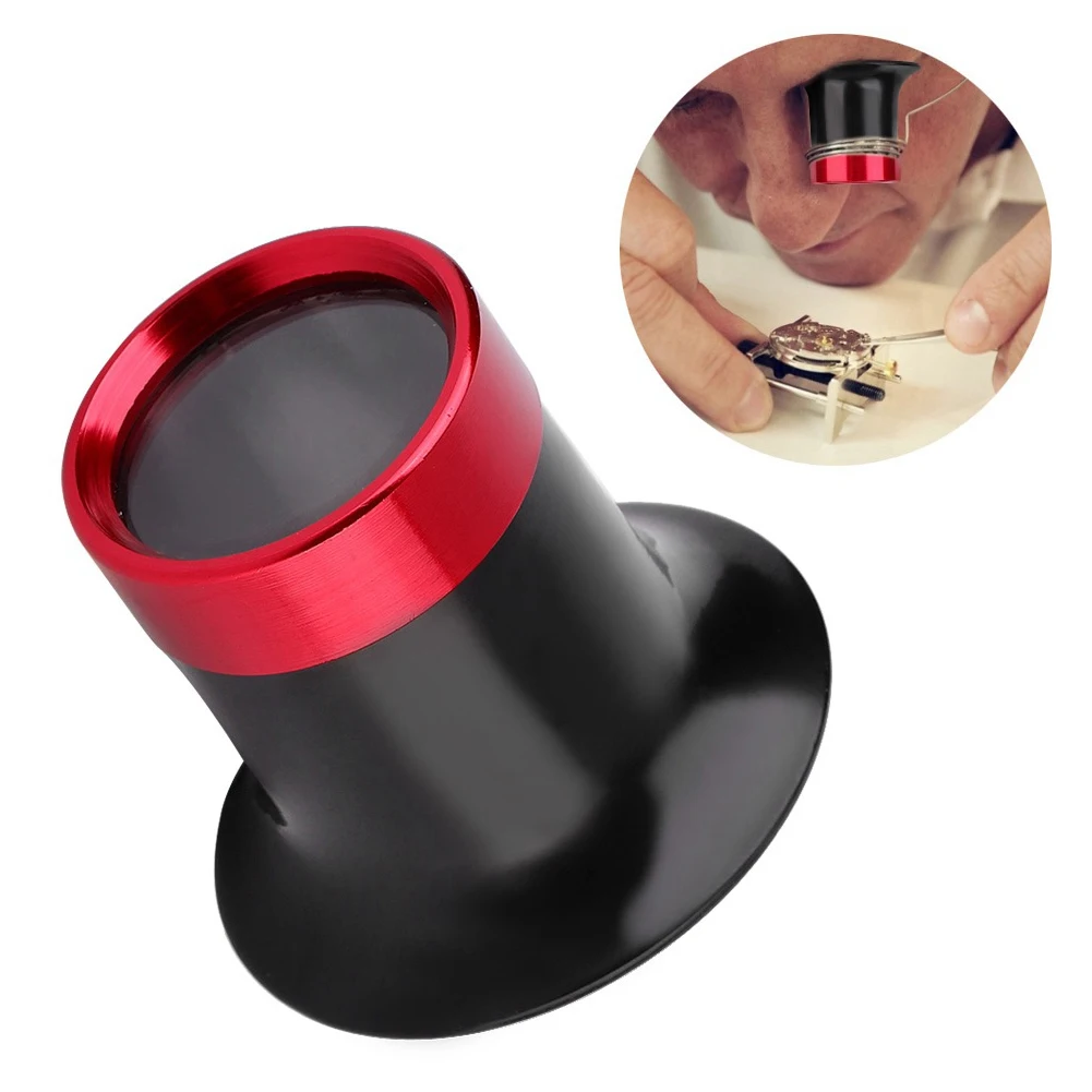 20X Magnifying Glass Watch Jewelry Repair Magnifier Tool For Watchmakers Professional Watch Loupe Portable Monocular Magnifier