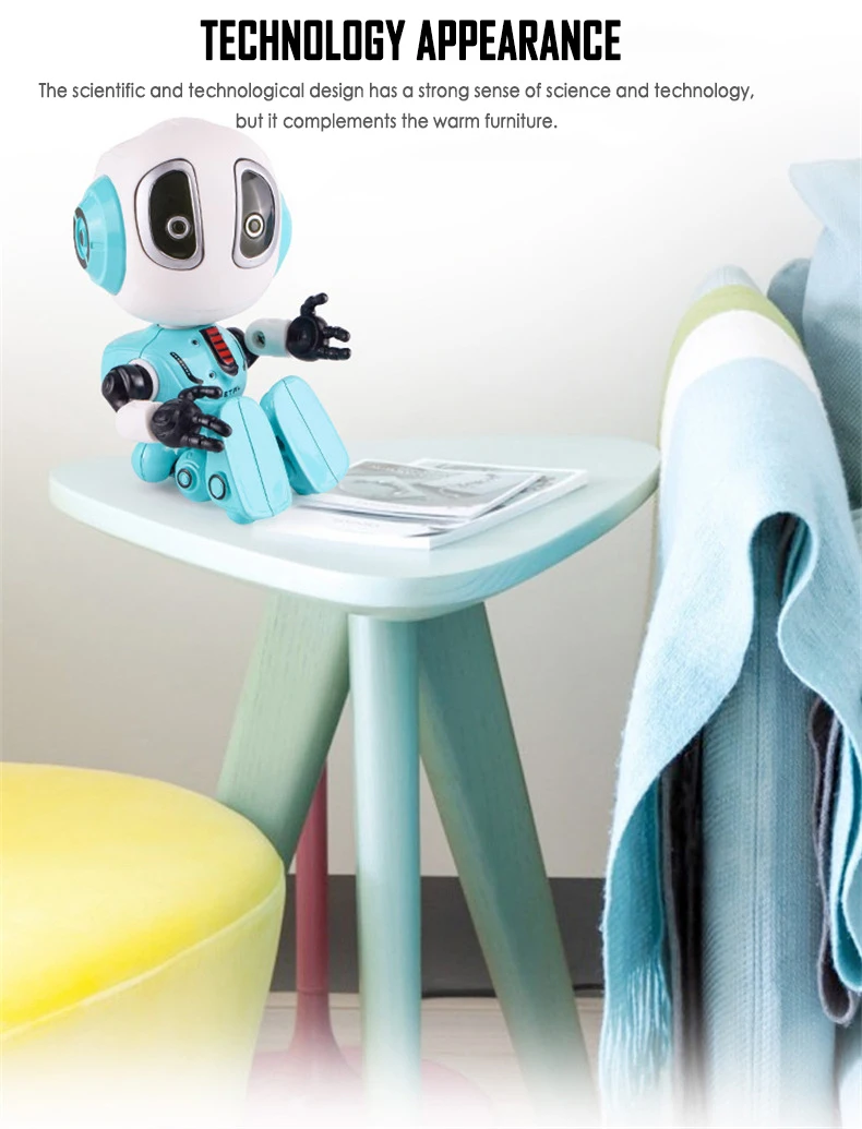 Intelligent Talking Robot Toy DIY Head Touch Sensor LED Light Alloy Decoration Educational Learning | Игрушки и хобби