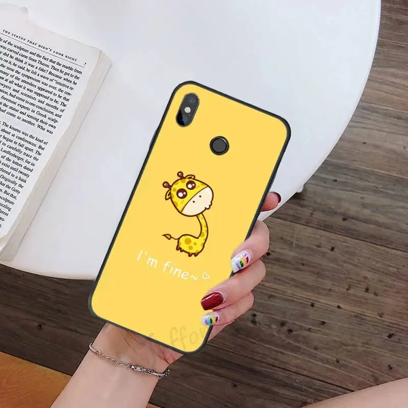 

Cactus Avocado Giraffe Phone Case For Xiaomi Redmi mi note max 3 5 6 8 9 10 t S SE lite pro Soft Silicone mobile bags