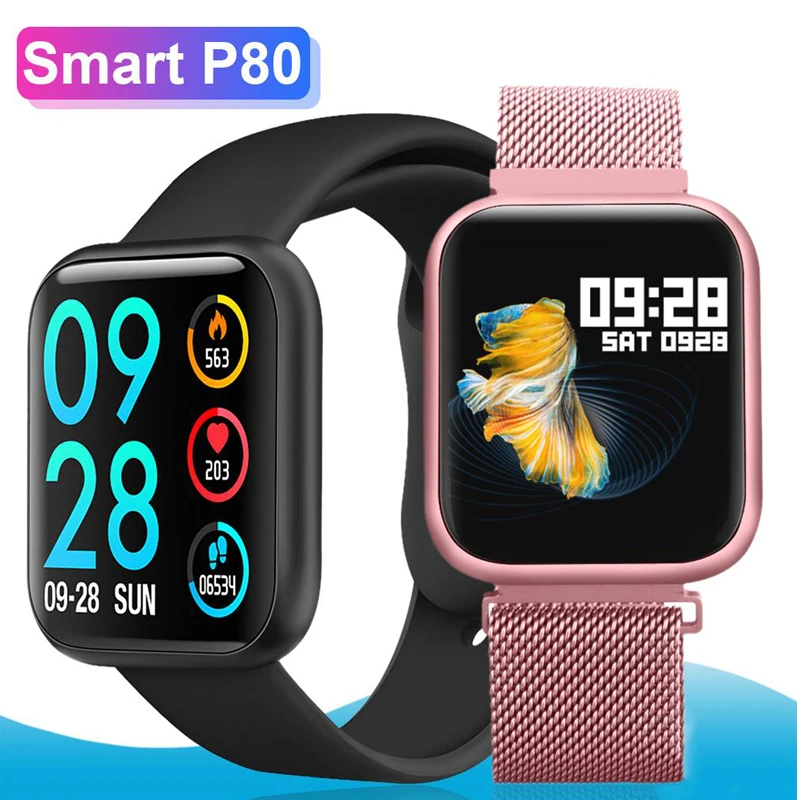 Женские умные часы Letike с миланским ремешком металлический ремешок спортивный