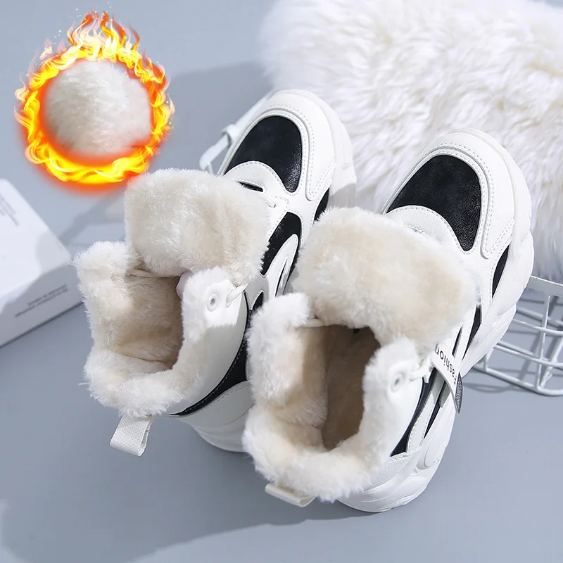 

Women Boots 2022 New Snow Boots Women Winter Women Short Boots Ladies Warm Cotton Shoes Velvet Old Daddy Shoes Botas De Mujer