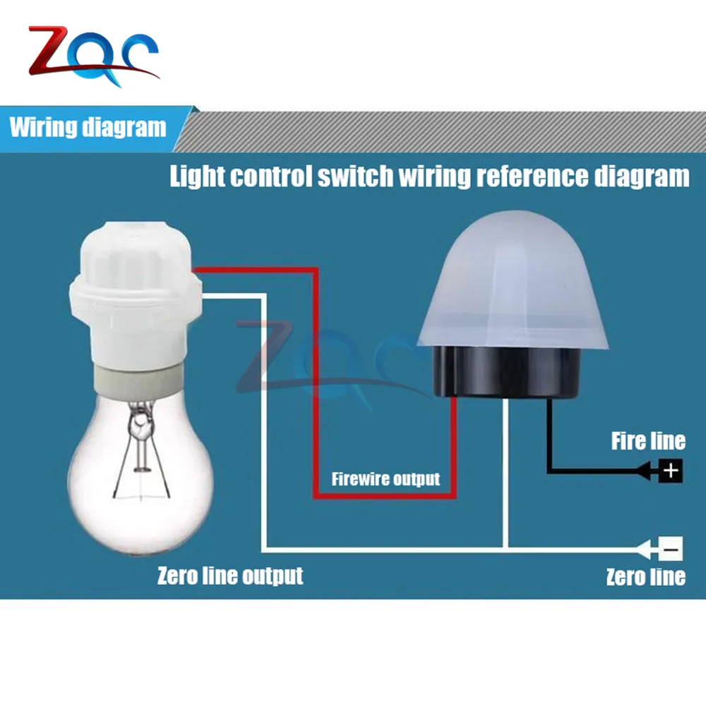 Фотоэлемент с автоматическим включением/выключением фотопереключатель датчик