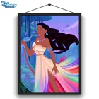 Алмазная доска для рисования сделай сам Disney, рисунок принцессы, круглая Алмазная вышивка, трехмерное изысканное украшение ручной работы