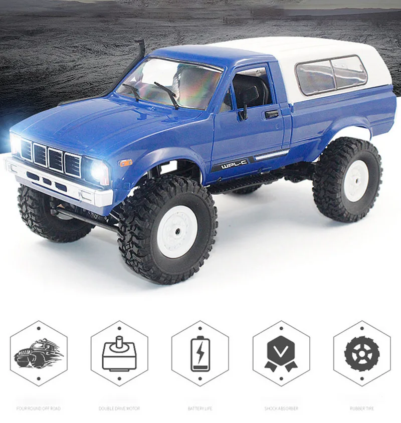 Радиоуправляемая машинка WPL C24 1: 4 4WD Радиоуправление внедорожник мини комплект RTR