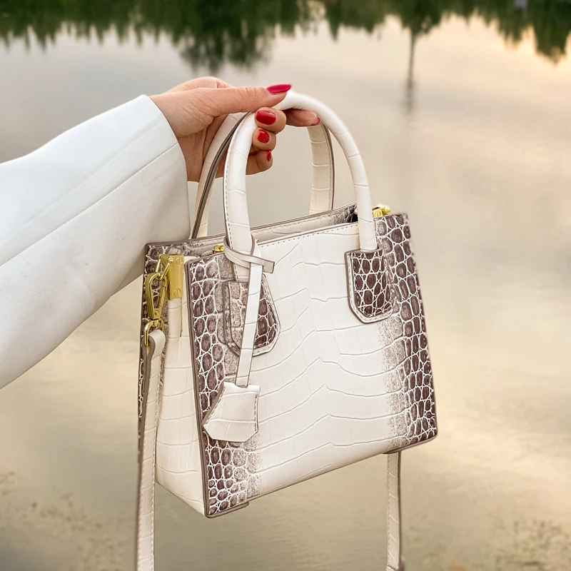 

Brand Totes For Women 2021 Alligator Handbag And Purse Classic Cossbody Bag Fashion Women's Shoulder Bag Dress Office Clutch