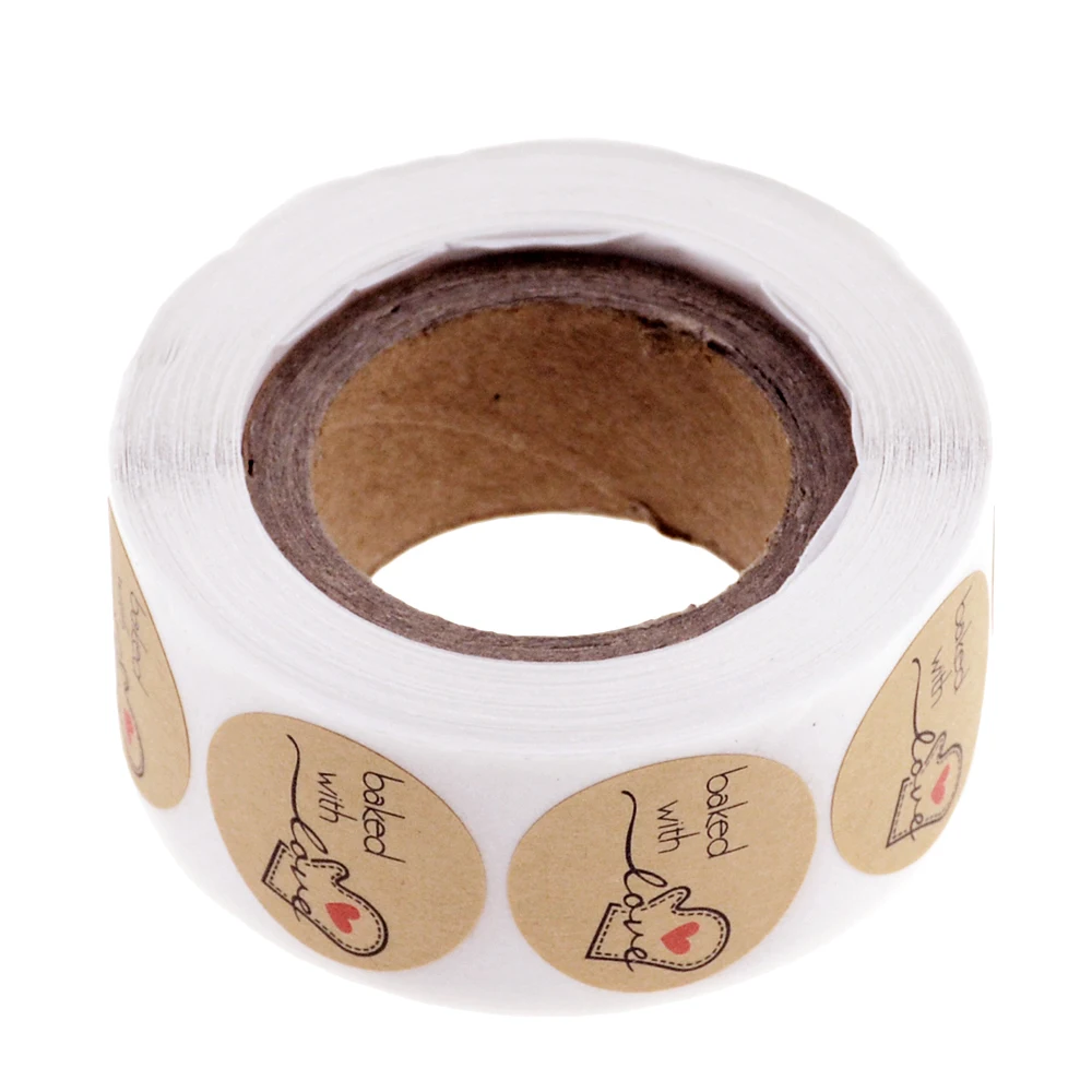 500 шт./рулон бирки для рождественских подарков счастливые праздники запеченные