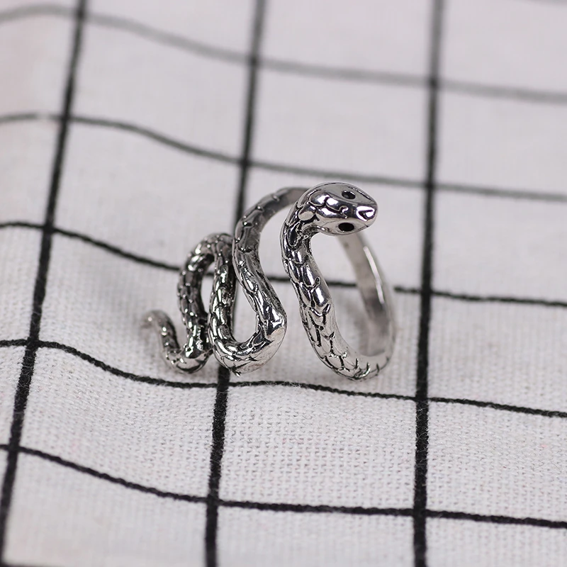 2020 последнее мужское кольцо из сплава животного форма змеи Регулируемая Ретро