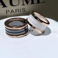 the original brand woman luxury fashion jewelry mark ceramic bvl ring couples engaged gift