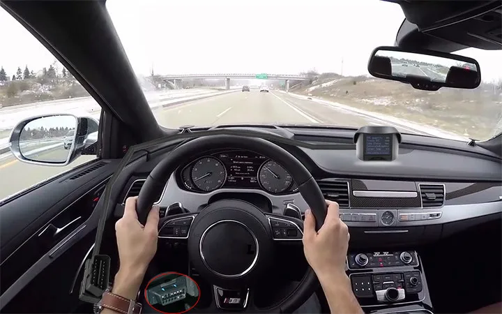 Автомобильный бортовой компьютер Ancel A202 Автомобильный цифровой Obd компьютер дисплей Спидометр расход топлива измеритель температуры