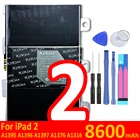 Аккумулятор для планшета iPad 2 3 4 mini 5 6 Air 1 2 Air1 Air2 ipad 2 ipad 3 ipad 4 ipad 6 iPad 5 A1474 A1484 A1475, сменные батареи