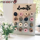 Деревянный держатель для пончиков, подставка для досок, украшения для свадебного стола