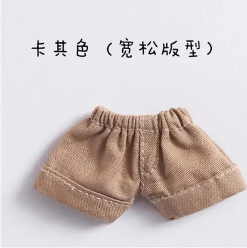 brown pant Одежда для кукол футболка с капюшоном и длинными рукавами с героями мультфильмов/короткие штаны для ob11, obitsu11, Molly, 1/12bjd, Одежда для куклы, аксессуары для куклы - Цвет: brown pant
