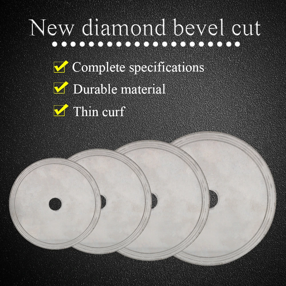 

110/150/180/200MM Diamond Lapidary Saws Trim Blade Super Thin Edge Wet Cutting Disc Jewelry Tool for Stone 20m 25mm Bore
