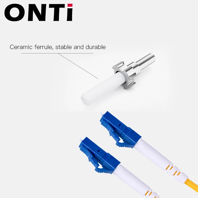ONTi 10 шт. LC UPC to Simplex 2 0 мм 3 ПВХ одномодовый волоконный патч-кабель Соединительный