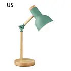 Креативная Скандинавская деревянная железная светодиодная Складная простая настольная лампа для чтения с защитой глаз настольная лампа для гостиной дома