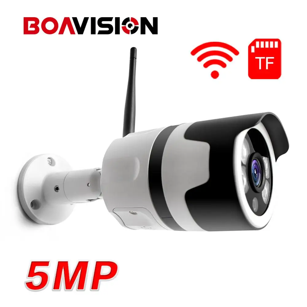 Wi Fi IP HD камера 1080P 5 Мп Беспроводная для наружного использования двусторонняя