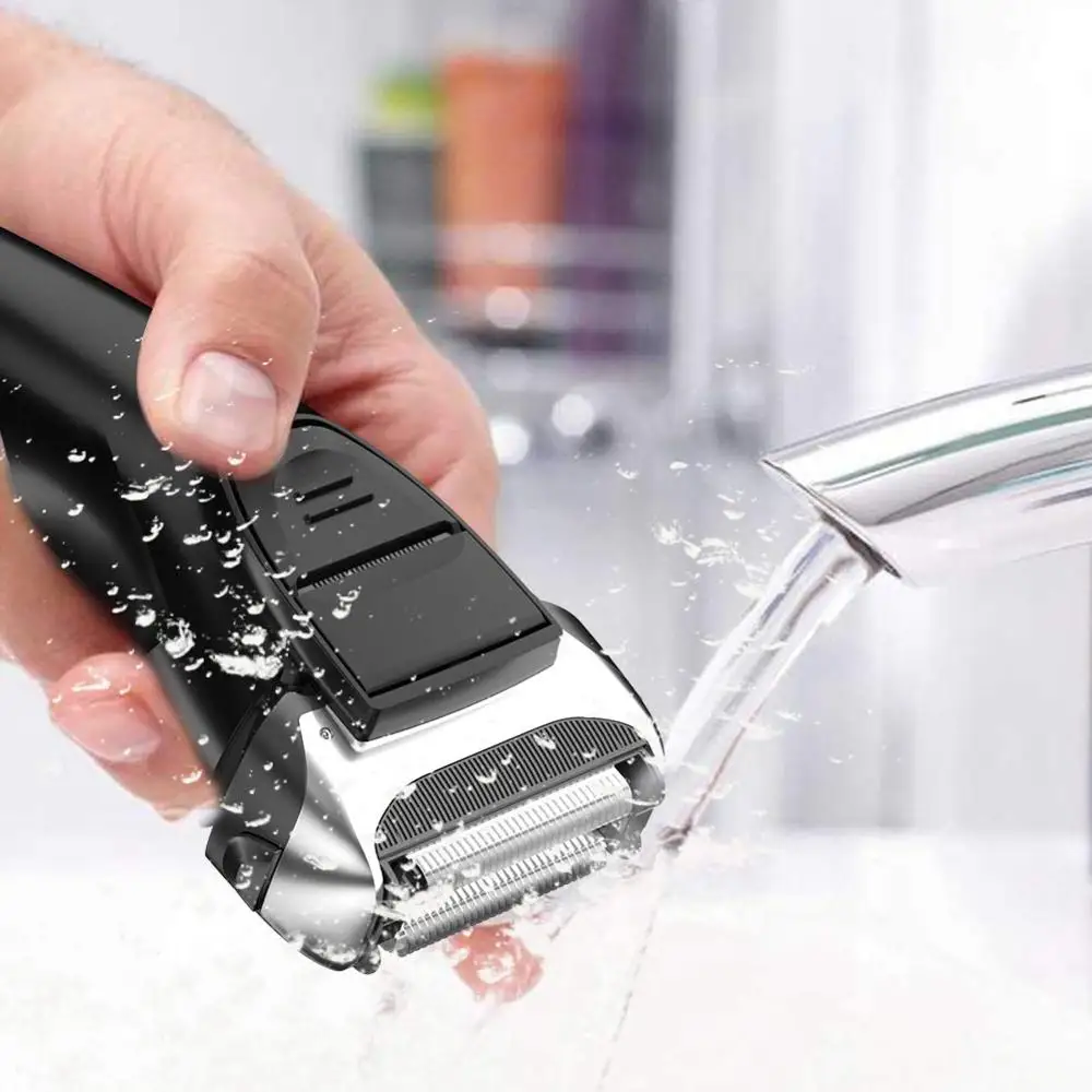 Электробритва 3D моющаяся для сухого и влажного бритья лица бороды