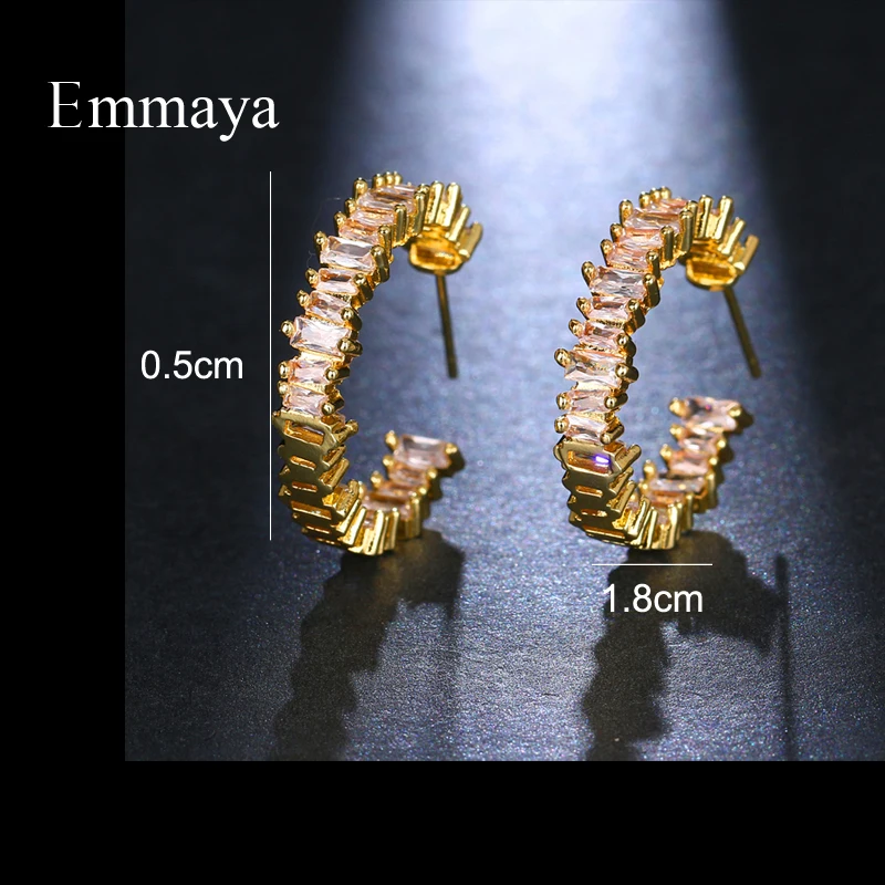 Новое поступление модные эффектные женские серьги Emmaya изысканные круглые