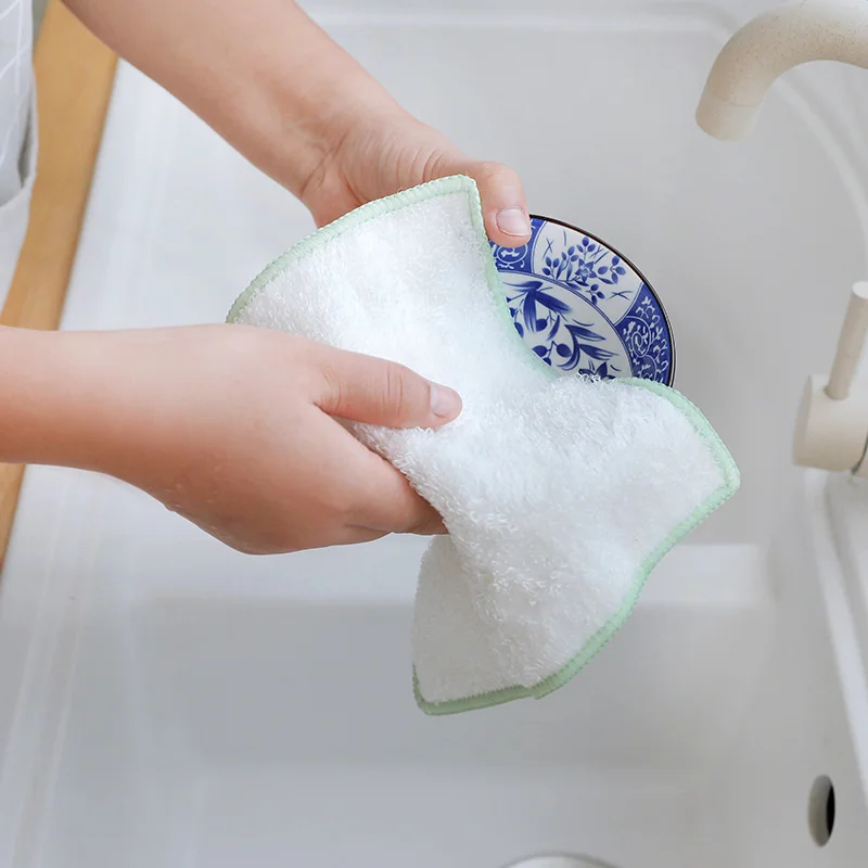 

Utensils For Kitchen Cleaning Cloth Thickened Dish Towel Super Absorbent Cleaning Dishcloth Household Accessories Myth Cloth