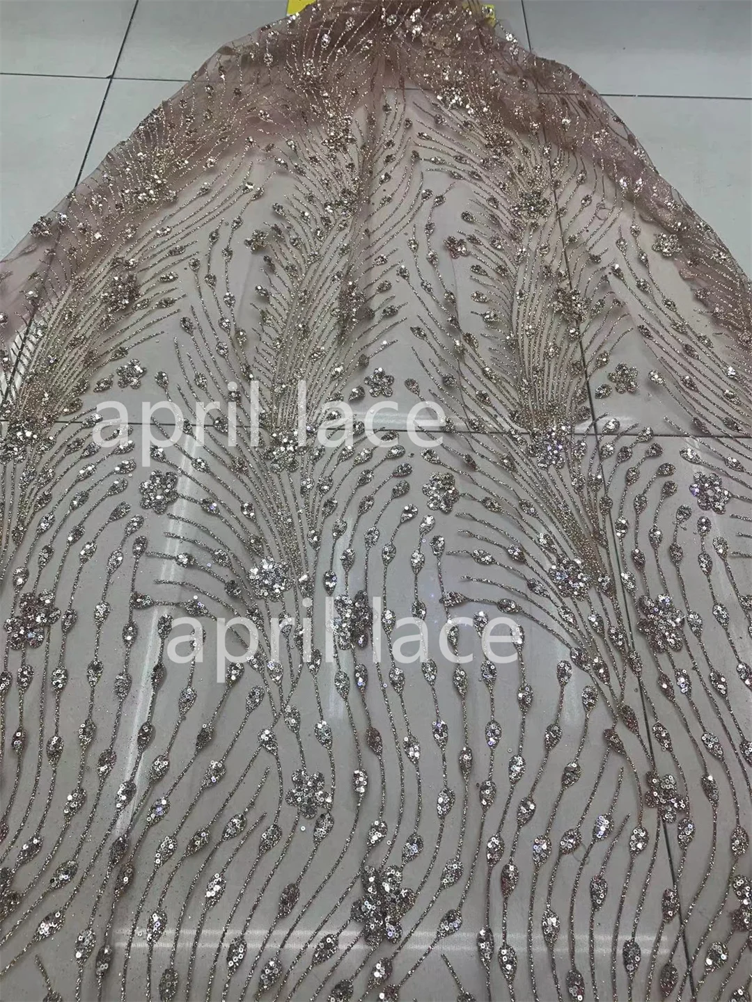 

10 ярдов телесного цвета 61 # Тюль Свадебное элегантное Лондонское Африканское блестящее кружевное платье для повода/пиления свадебное платье