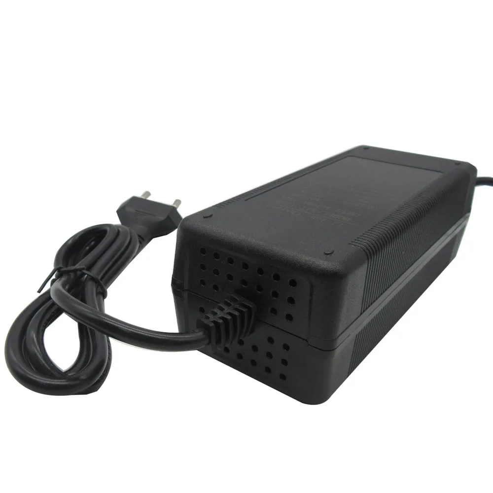 10s 36v 3a li ion scooter charger output 42v 3a for 36v ebike lithium battery charger xlrm gx16 dc connector with fan free global shipping