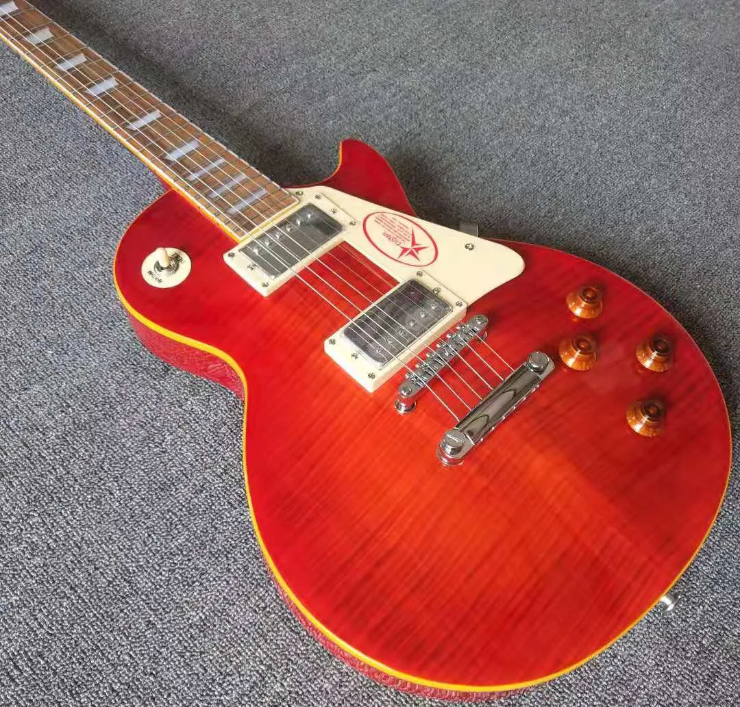 

High-quality electric guitar, mahogany body, rosewood fingerboard, in stock, lightning delivery, free shipping