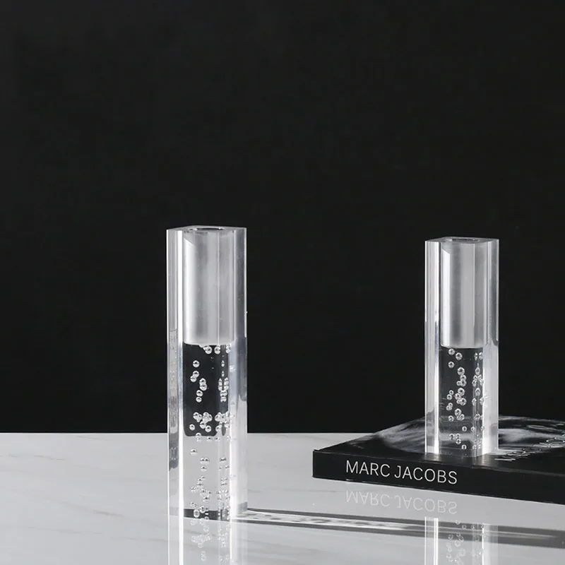 

Modern Frosted Gradient Arrangement Model Room Dining Table Coffee Vase Soft Decoration Acrylic Flower