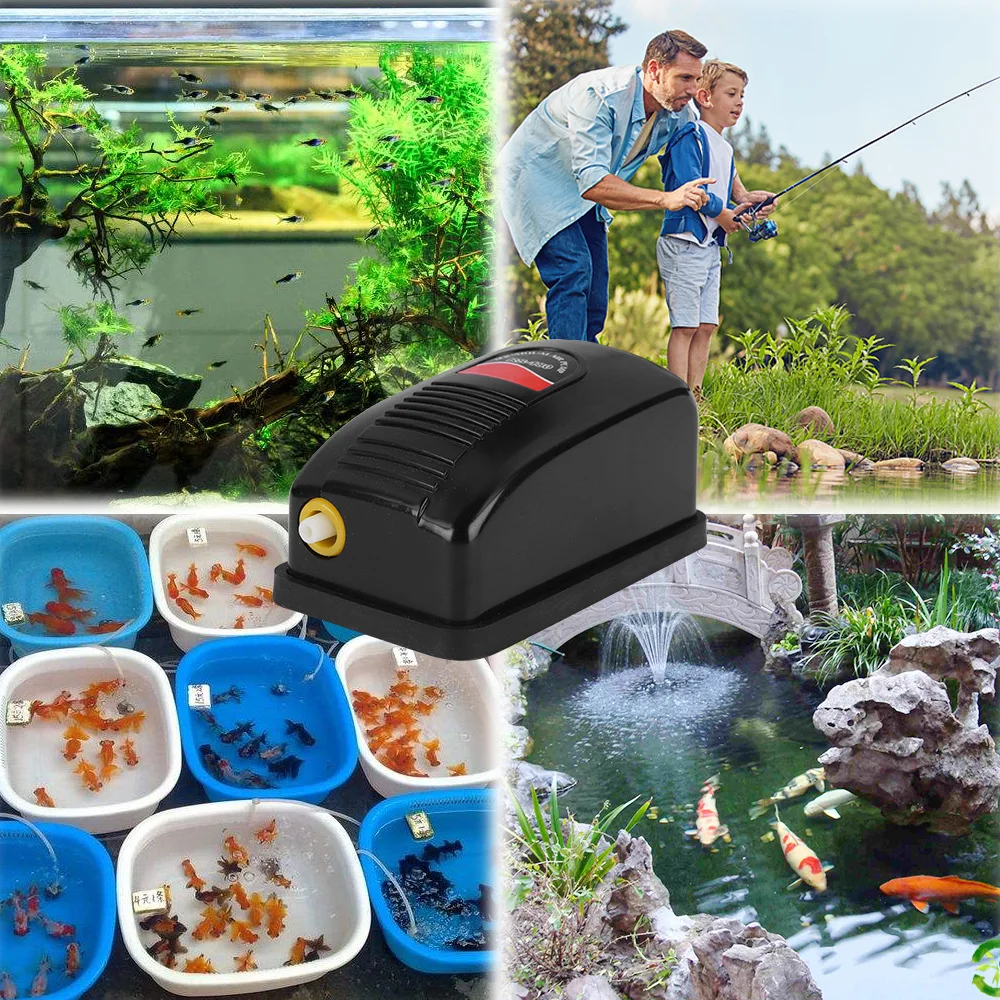 

RS-180 Fish Tank Small Mute Oxygenated Pump Water Tank Oxygen Pump Fish Filled With Air Ancestors Air Volume 2.5L / min