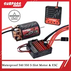 Гусеничный автомобиль, 5 слотов, 540, 550, 11T, 12T, 13T, 16T, 20T, водонепроницаемый, с регулятором скорости W60A, 80A, для TRAXXAS, TRX4, Tamiya, WLtoys 110 RC