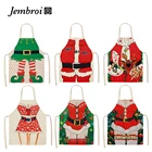 Мультяшный карликовый Рождественский кухонный аксессуар для детской кухни аксессуары для выпечки для ресторана домашний декор Льняной Фартук для платья