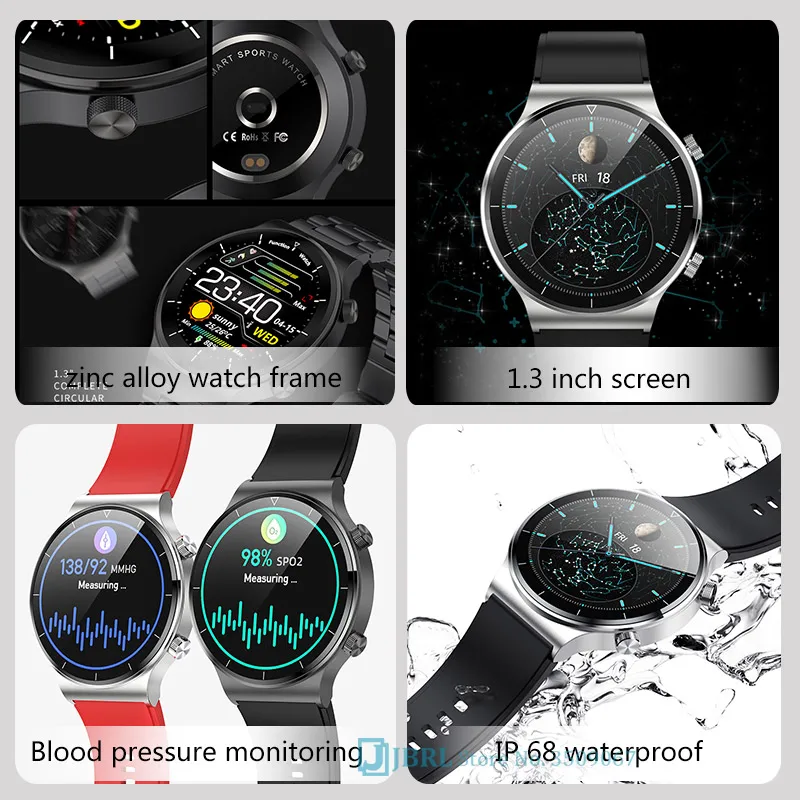 

2021 Smart Watch Men Women's Watches Sport Smartwatch Fitness Bracelet Heart Rate Monitor For Android IOS Phone Smart Clock