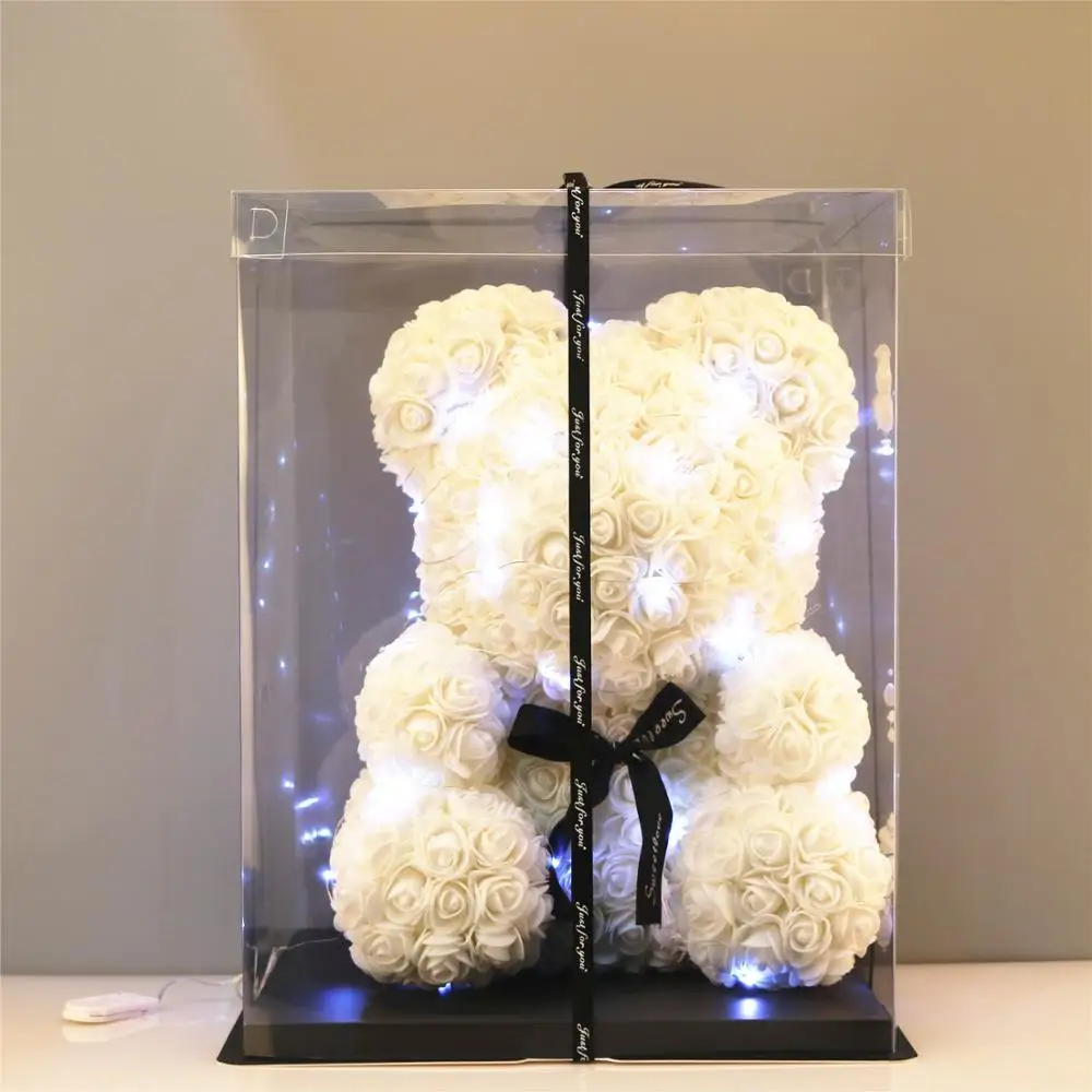 25 см плюшевый мишка искусственная роза искусственные украшения юбилей подарок