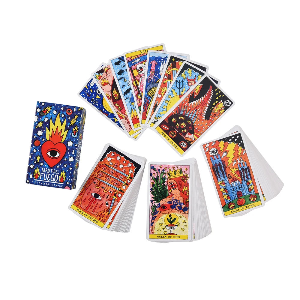 

Tarot Del Fuego Cards Game English Tarot Deck Table Card Board Games For Party Playing Tarot Cards Entertainment Family Game