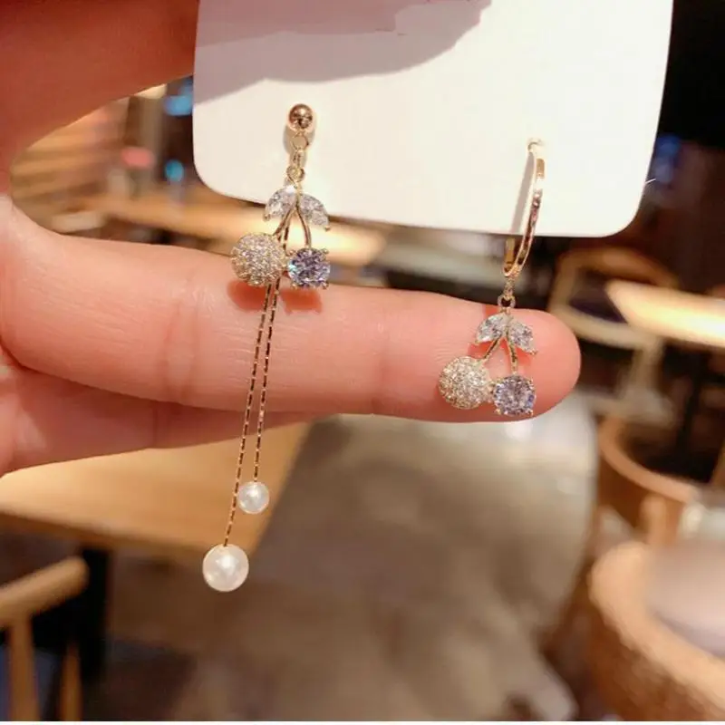 Корейские серьги, модные ювелирные изделия, серьги-гвоздики с бабочкой и кристаллами, Эффектные серьги для женщин, роскошная оптовая продажа