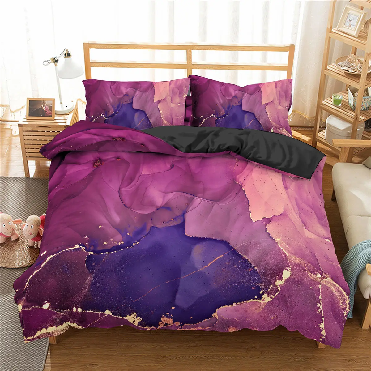

Marble Printed Duvet Cover Pillowcase For Kids Boy Girl Bedroom Quilt Cover Single Twin Queen Double King Size 3D Bedding Set