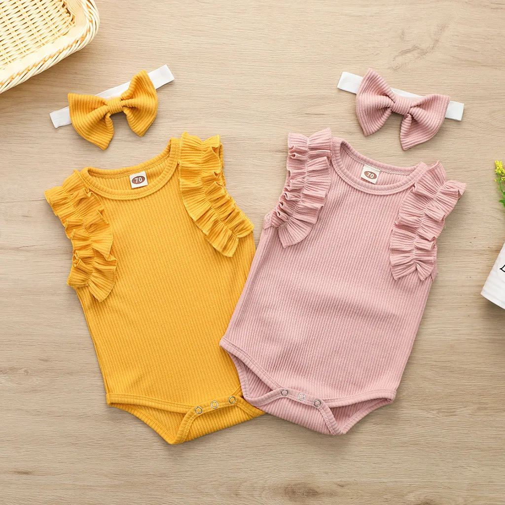 Комплект из 2 предметов комбинезон с кружевным гофрированным воротником повязка