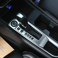 for nissan sentra 2020 stainless steel car gear shift knob frame panel decoration cover trim sticker car styling accessories