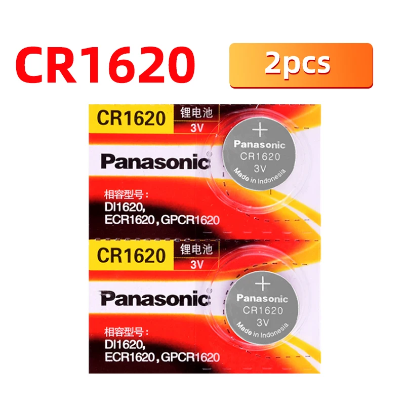 2 шт. Panasonic оригинальный CR1620 кнопочный аккумулятор cr1620 ECR1620 GPCR1620 3 в литиевый для