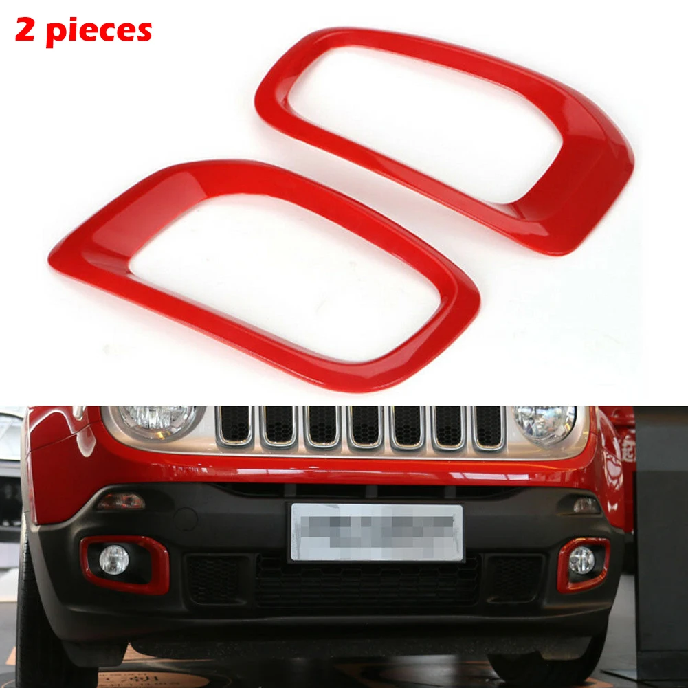 Внешний передний противотуманный светильник Красный ABS хромированный накладка 2